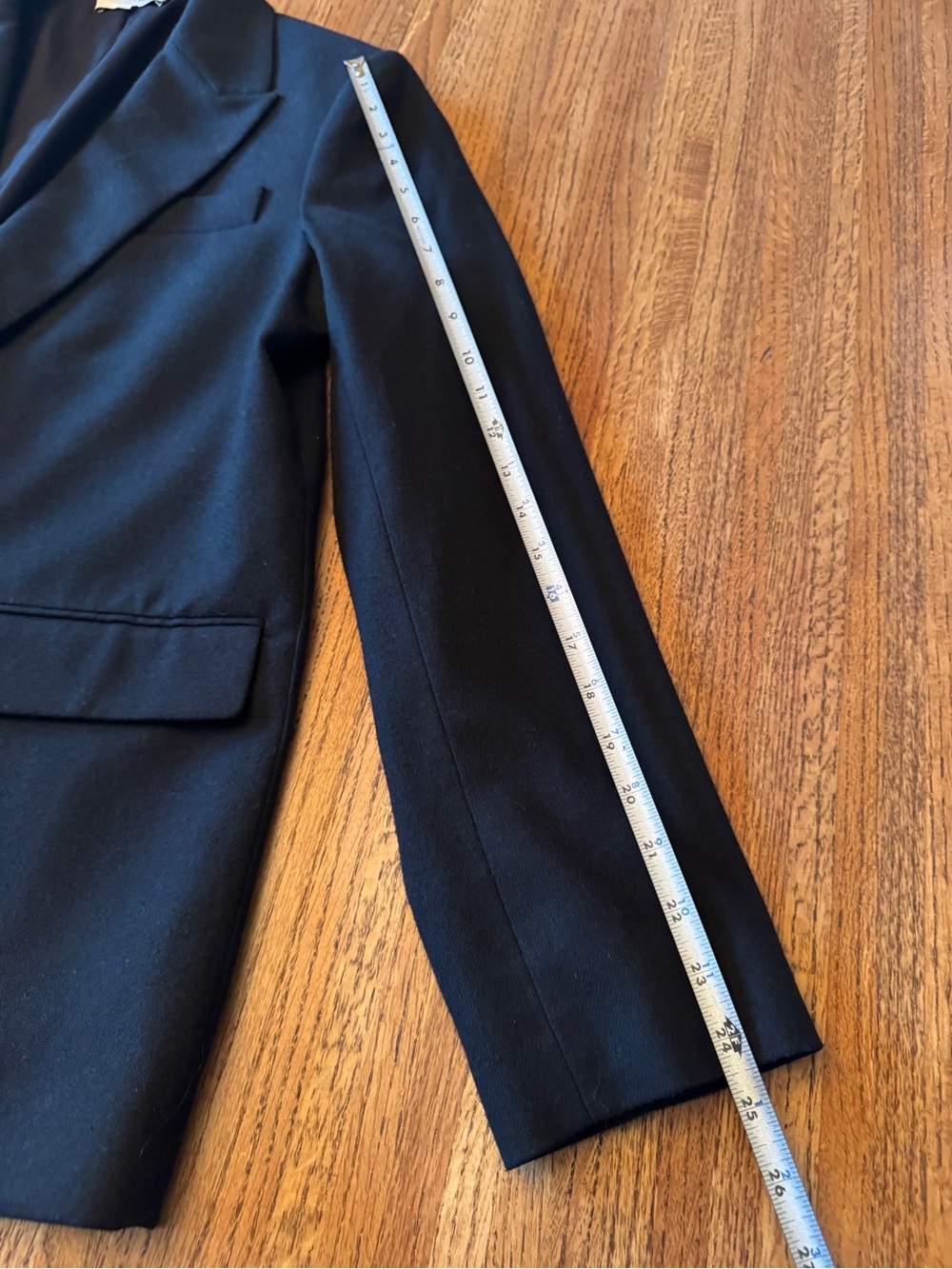 Vince Black Fine Suiting Wool Blend Single-Button Blazer Jacket - Size 12 - Picture 11 of 11